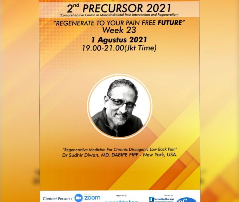 2nd PRECURSOR 2021 Regenerate to Your Pain Free Future Week 23