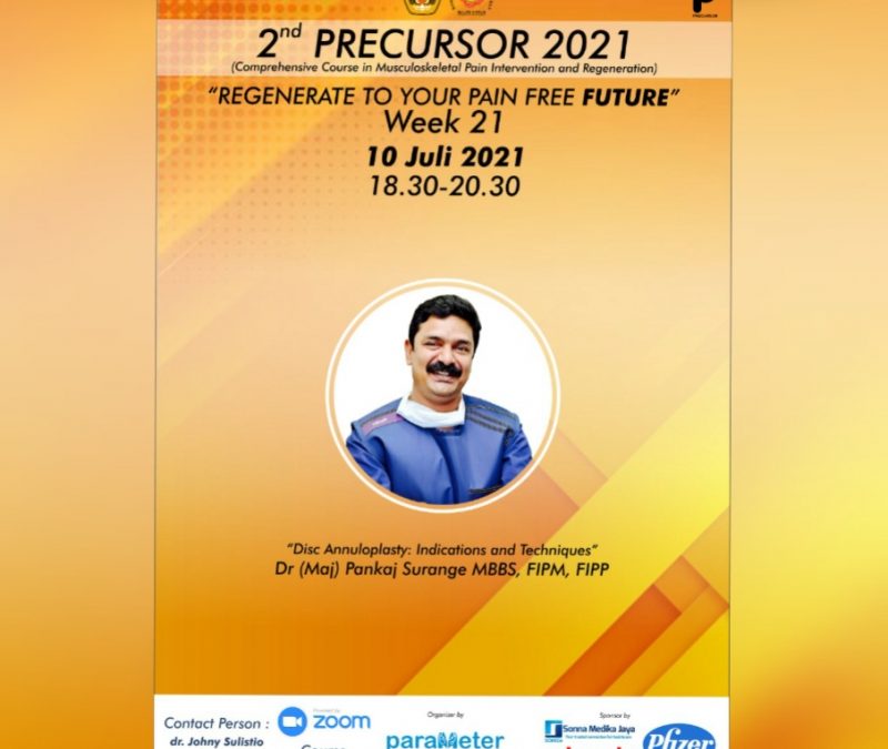 2nd PRECURSOR 2021 Regenerate to Your Pain Free Future Week 21