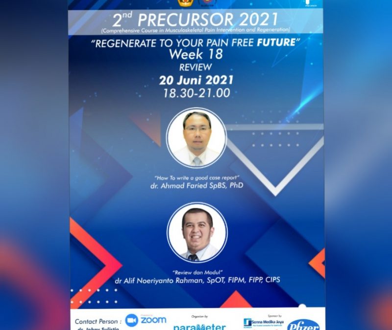 2nd PRECURSOR 2021 Regenerate to Your Pain Free Future Week 18