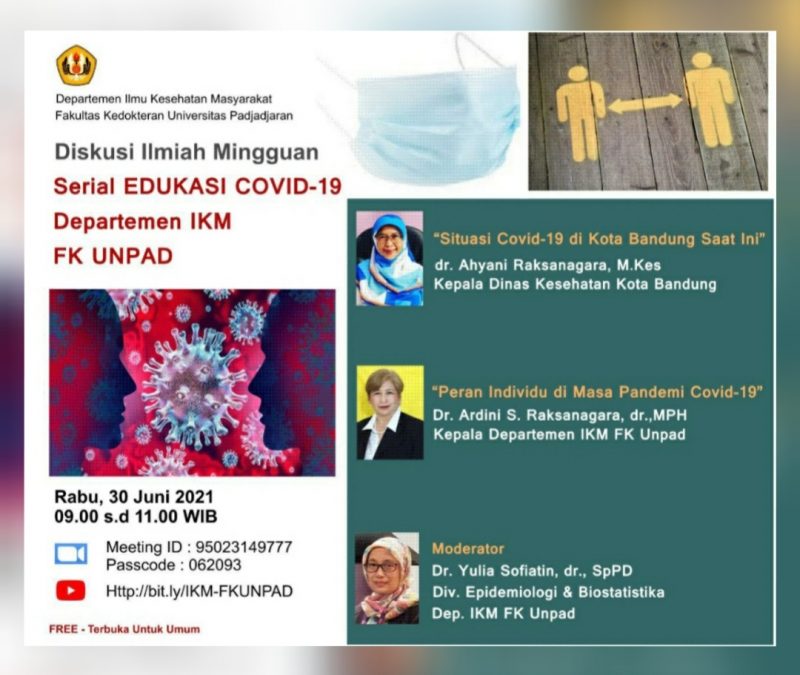 Diskusi Ilmiah Mingguan Departemen Ilmu Kesehatan Masyarakat FK UNPAD