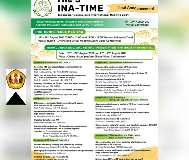 3rd INA-TIME 2021 Virtual Conference 18-29 Agustus 2021