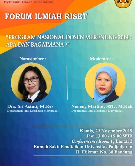 Kamis Riset Bersama Dra.Sri Astuti.,M.Kes