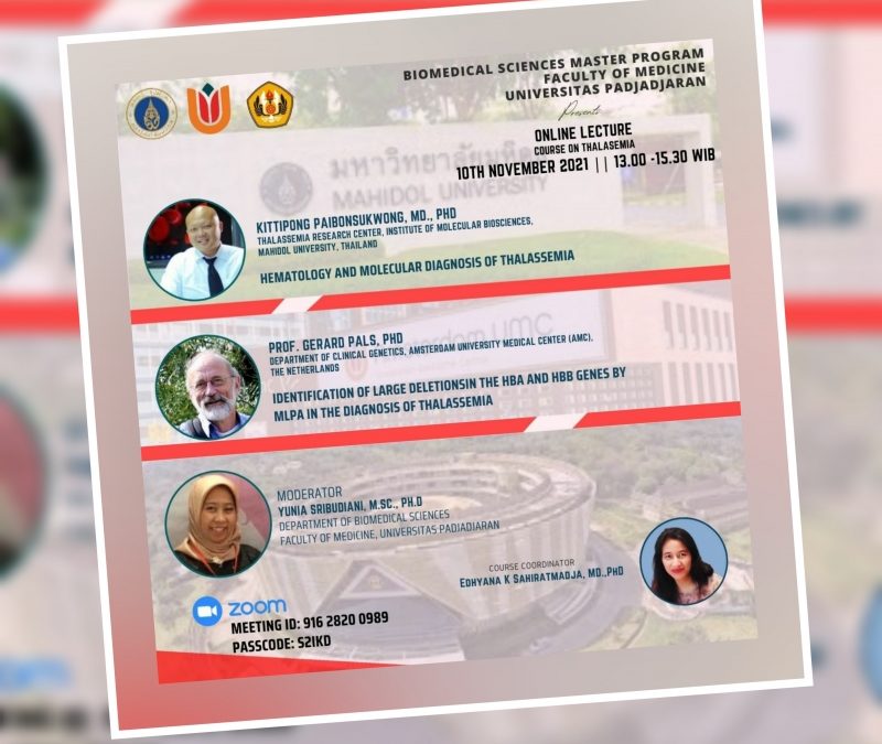 ONLINE LECTURE COURSE ON THALASEMIA