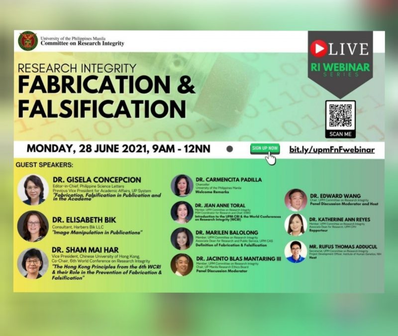 Research Integrity & the Issue of Fabrication and Falsification 2021