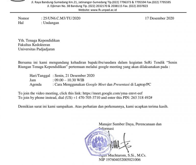 SeRI (Senin Berseri) Tendik FK Unpad