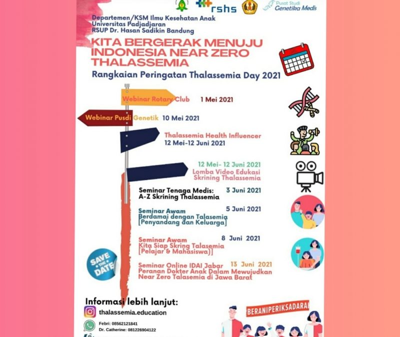 Peringatan Hari Talasemia 2021 KSM/Departemen Kesehatan Anak FK Unpad RSHS Bandung