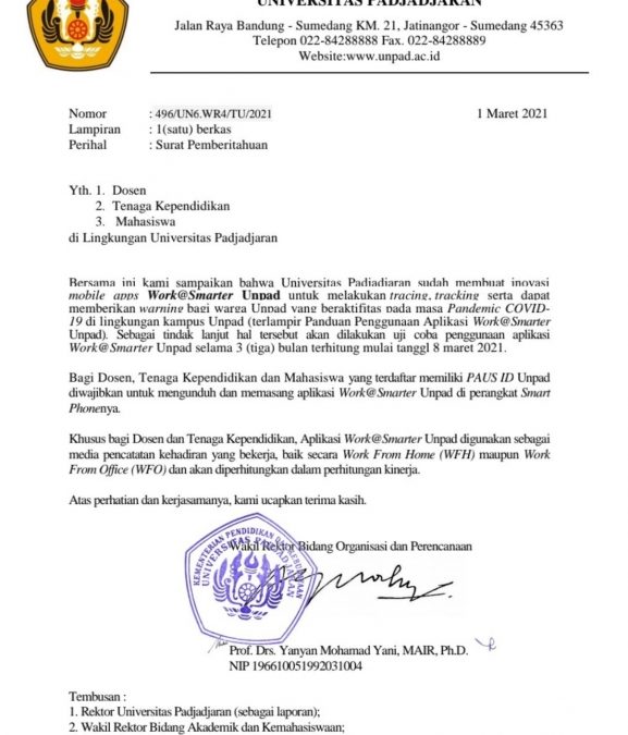 Inovasi Mobile Apps Aplikasi Work@Smarter Unpad