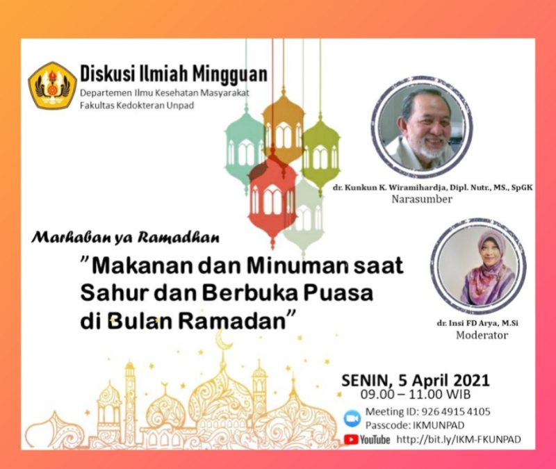 Diskusi Ilmiah Mingguan Departemen Ilmu Kesehatan Masyarakat FK UNPAD