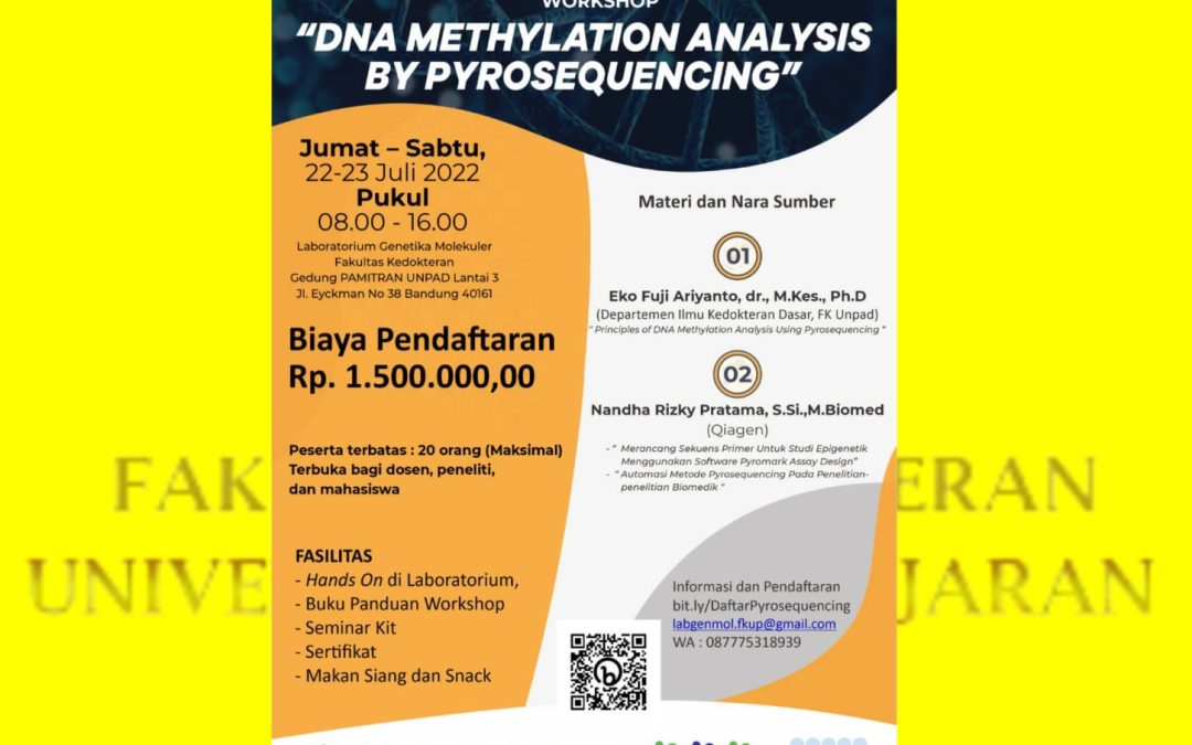 Workshop ” DNA Methylation Analysis By Pyrosequencing “