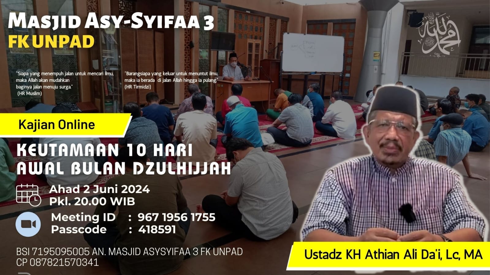 Keutamaan 10 Hari Awal Bulan Dzulhijjah Bersama Ustadz KH Athian Ali Da ...