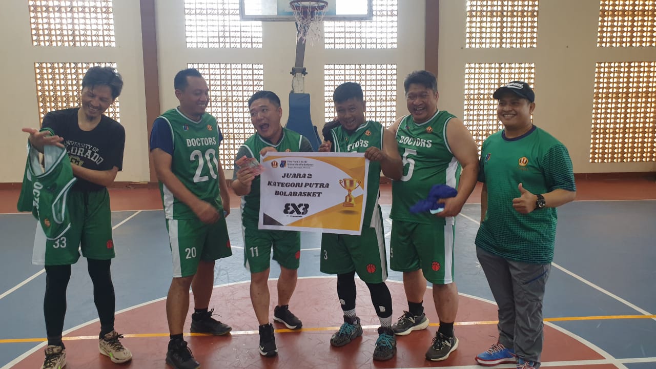 Tim Basket Putra FK Unpad di Dies Natalis Unpad 2024