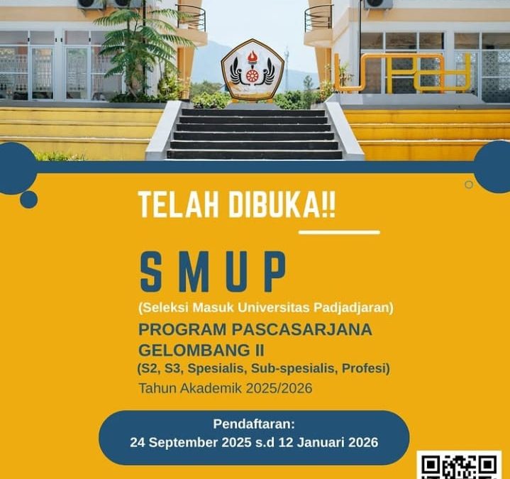 Pendaftaran SMUP Pascasarjana Gelombang II Unpad 2025/2026 Telah Dibuka