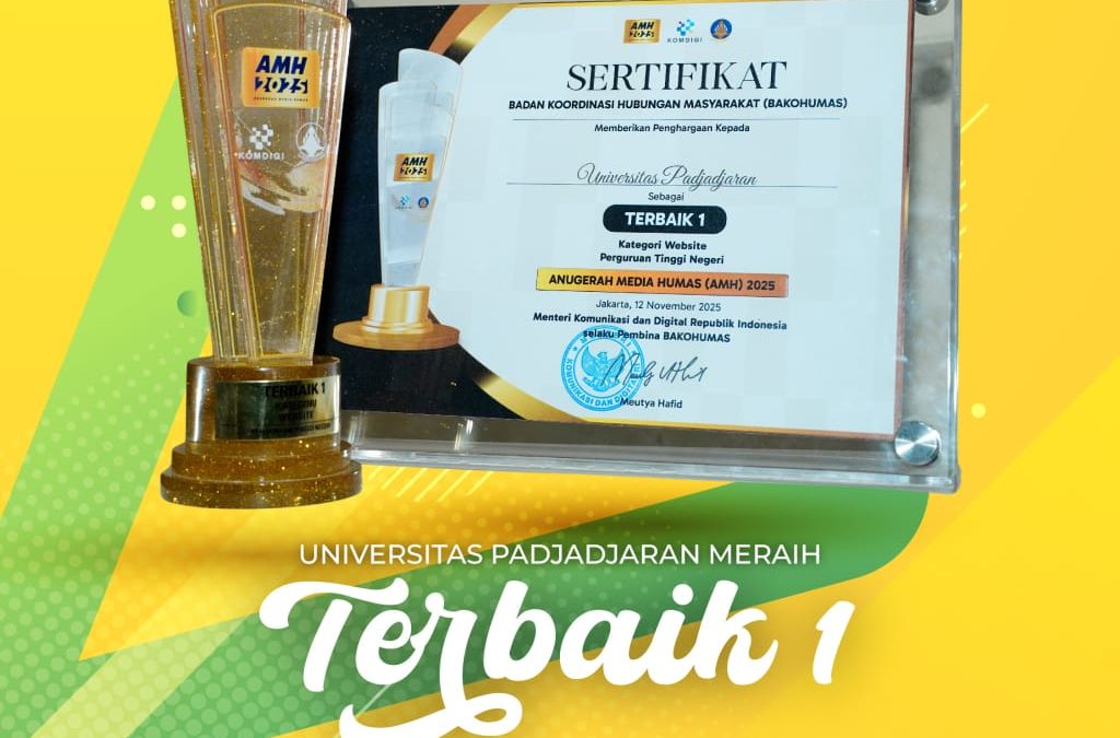 Unpad Raih Juara Pertama Pengelolaan Website PTN pada Anugerah Media Humas 2025