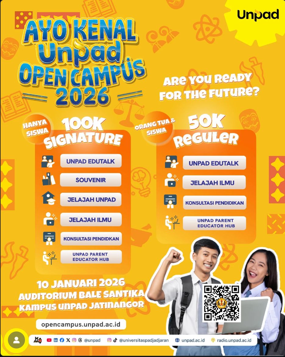 Open Campus UNPAD 2026 Ayo Kenal Unpad di Open Campus 2026!