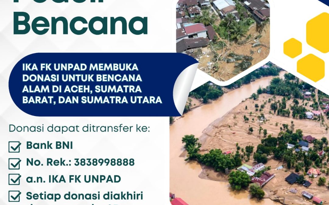 IKA FK UNPAD galang donasi bencana alam