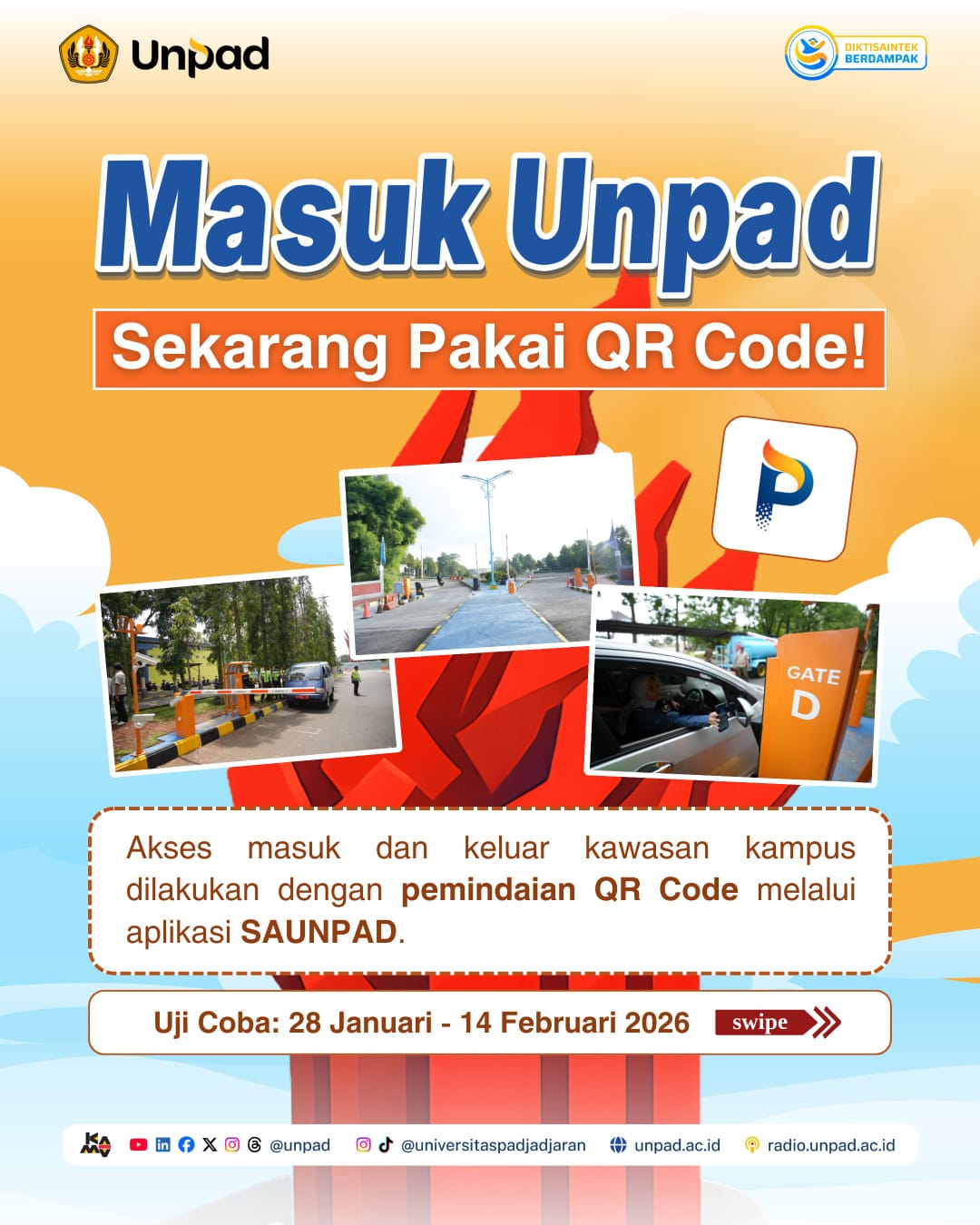 Masuk Unpad Sekarang Pakai QR Code | Akses Kampus via SAUNPAD