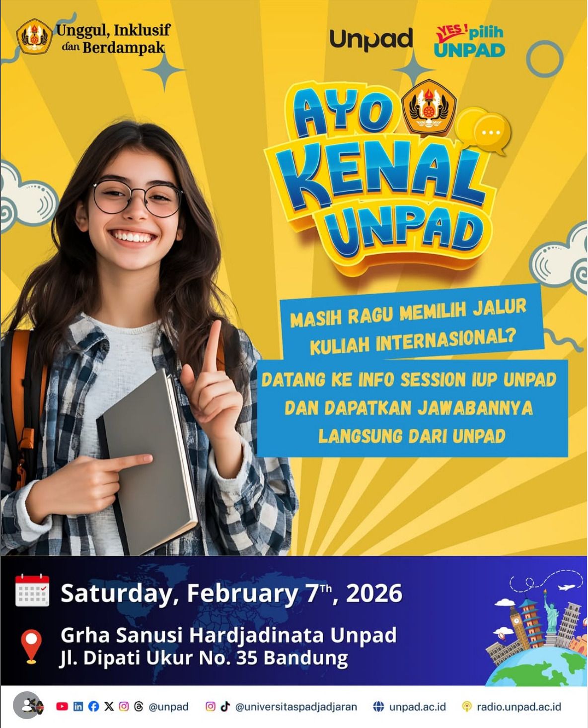 Seleksi Kelas Internasional (IUP) UNPAD di Ayo Kenal UNPAD 2026