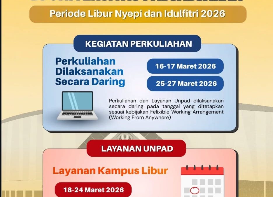 Penyesuaian Kegiatan Universitas Padjadjaran Selama Libur Nyepi dan Idulfitri 2026
