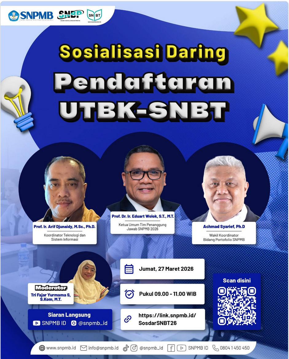 FK Unpad Ajak Calon Mahasiswa Ikuti Sosialisasi Daring Pendaftaran UTBK-SNBT 2026 FK Unpad Ajak Calon Mahasiswa Ikuti Sosialisasi Daring Pendaftaran UTBK-SNBT 2026