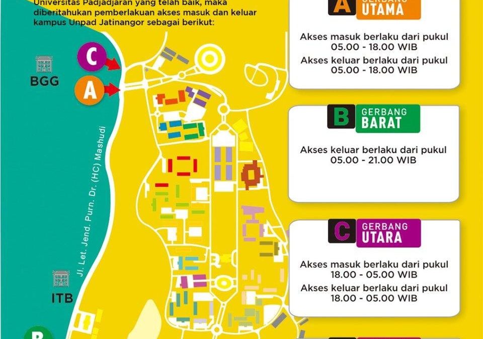 Pengaturan Akses Masuk dan Keluar Kampus Unpad Jatinangor Diberlakukan, Ini Detailnya