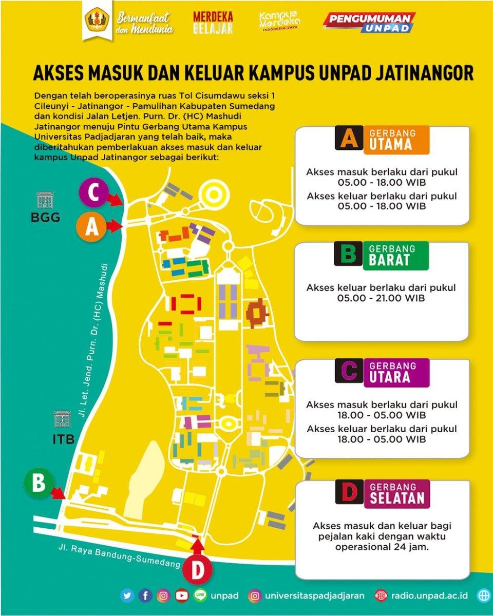 Pengaturan Akses Masuk dan Keluar Kampus Unpad Jatinangor Diberlakukan, Ini Detailnya