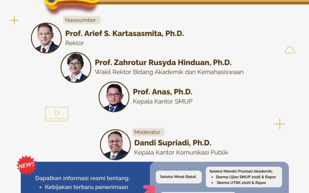 Unpad Selenggarakan “Ayo Kenal Unpad (AKU)” Edisi SMUP Mandiri 2026, Hadirkan Pimpinan sebagai Narasumber