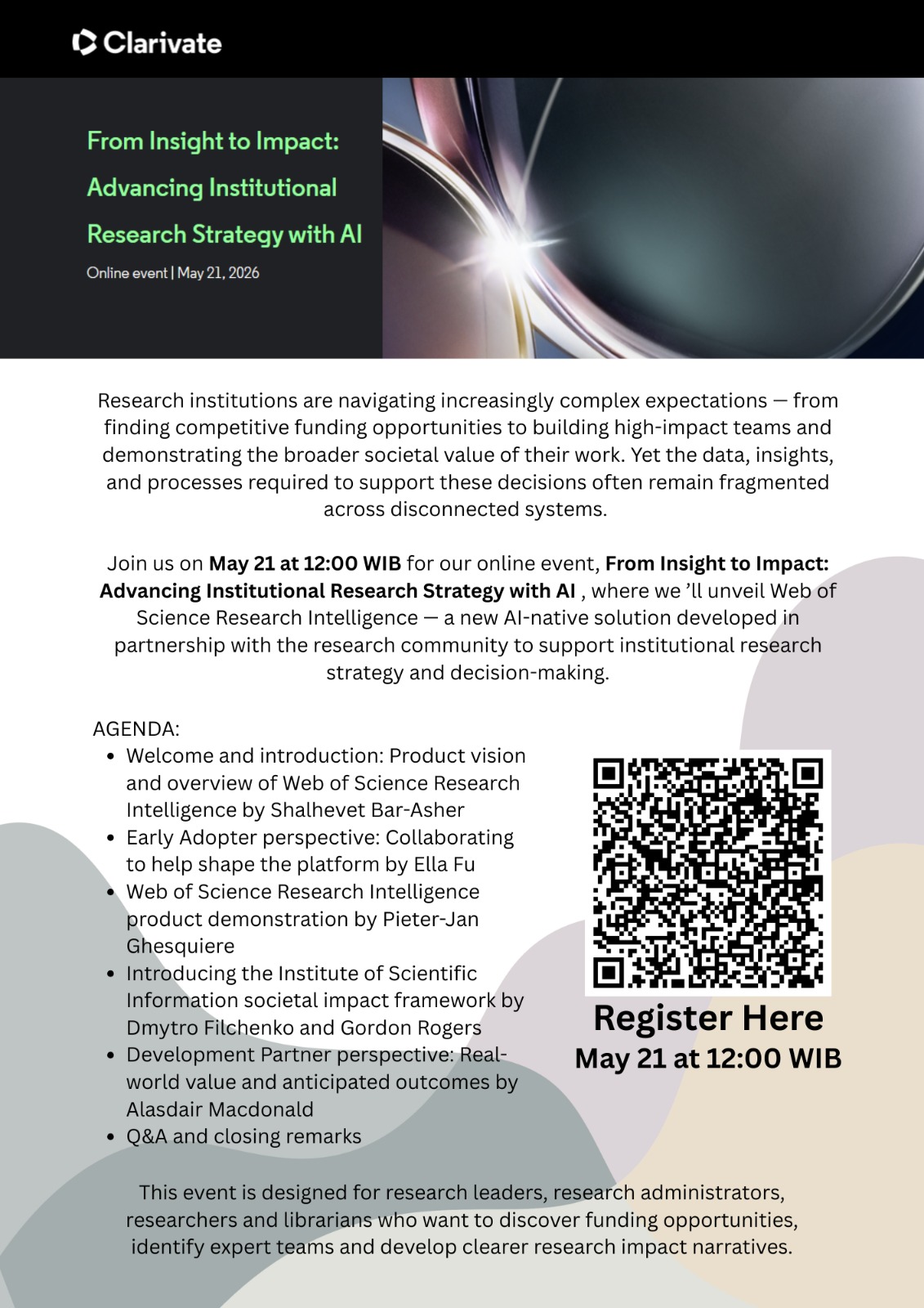 Webinar Web of Science Bahas Strategi Riset Institusi Berbasis AI Webinar Web of Science Bahas Strategi Riset Institusi Berbasis AI