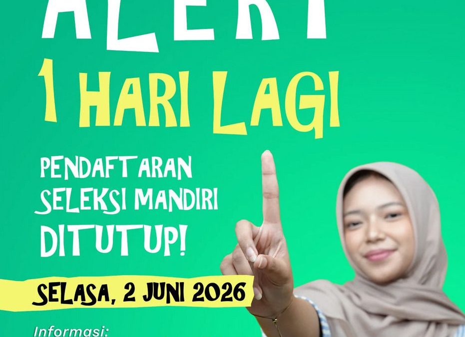 Pendaftaran Seleksi Mandiri Unpad 2026 Ditutup Besok, Calon Mahasiswa Diminta Segera Selesaikan Registrasi