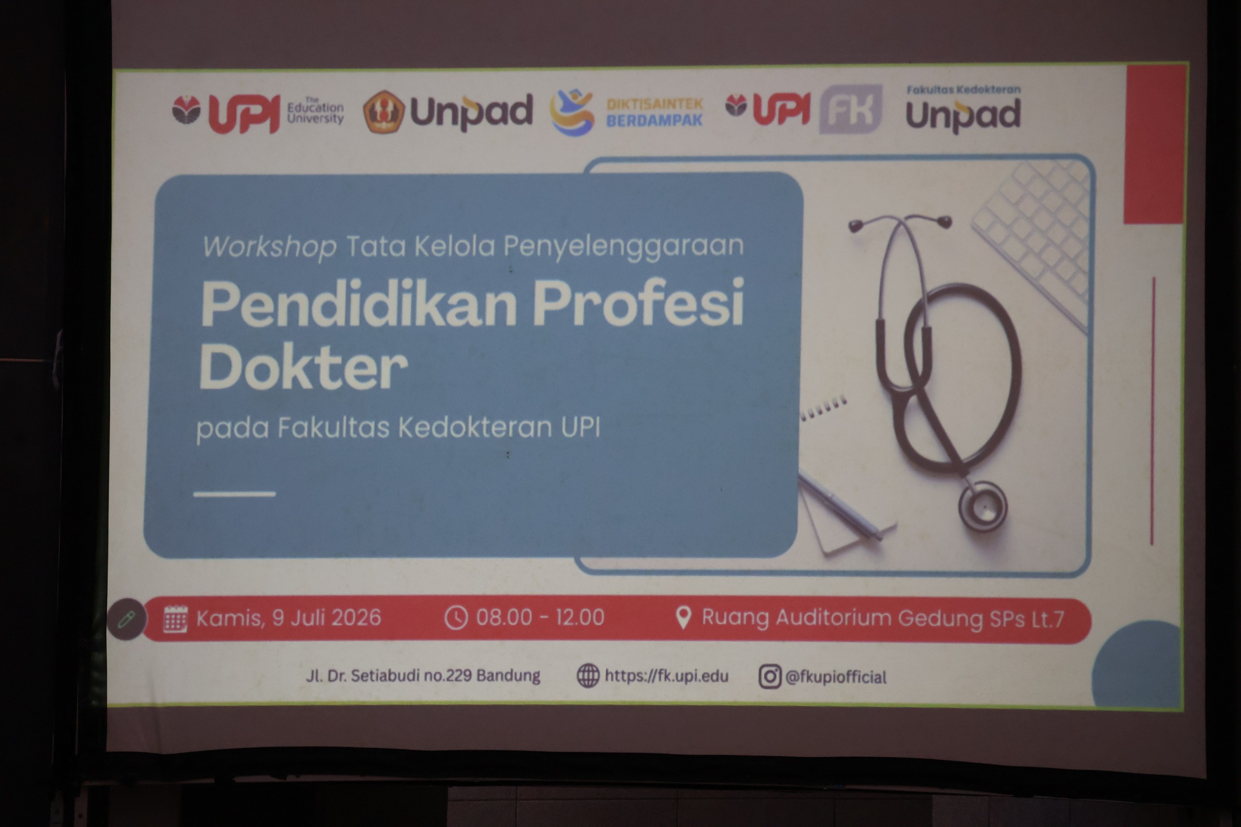 Workshop Tata Kelola Penyelenggaraan Pendidikan Profesi Dokter di Fakultas Kedokteran Universitas Pendidikan Indonesia bersama narasumber dari Universitas Padjadjaran.-0