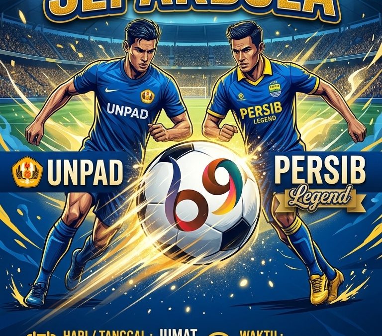 Unpad Bergerak Resmi Dibuka melalui Senam Bersama dan Eksibisi Sepak Bola Unpad vs Persib Legend