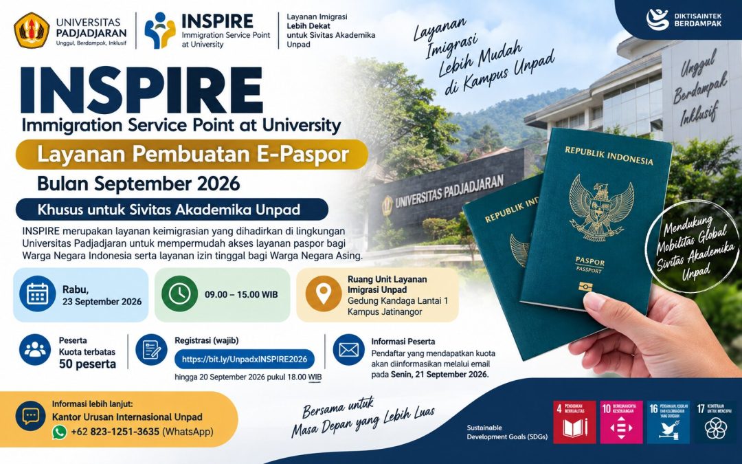 INSPIRE Hadirkan Layanan Pembuatan E-Paspor September 2026 bagi Sivitas Akademika Unpad