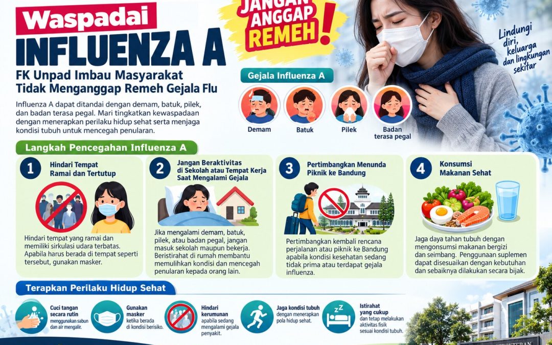 Waspadai Influenza A, FK Unpad Imbau Masyarakat Tidak Menganggap Remeh Gejala Flu