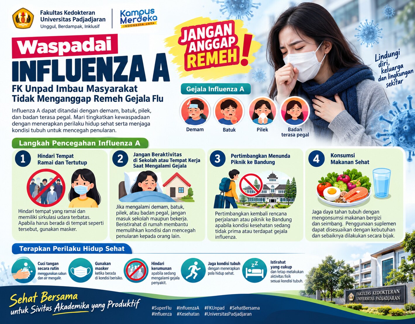 Imbauan FK Unpad untuk mewaspadai Influenza A Imbauan FK Unpad untuk mewaspadai Influenza A