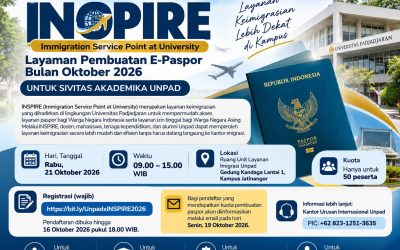INSPIRE Hadirkan Layanan Pembuatan E-Paspor bagi Sivitas Akademika Unpad pada Oktober 2026