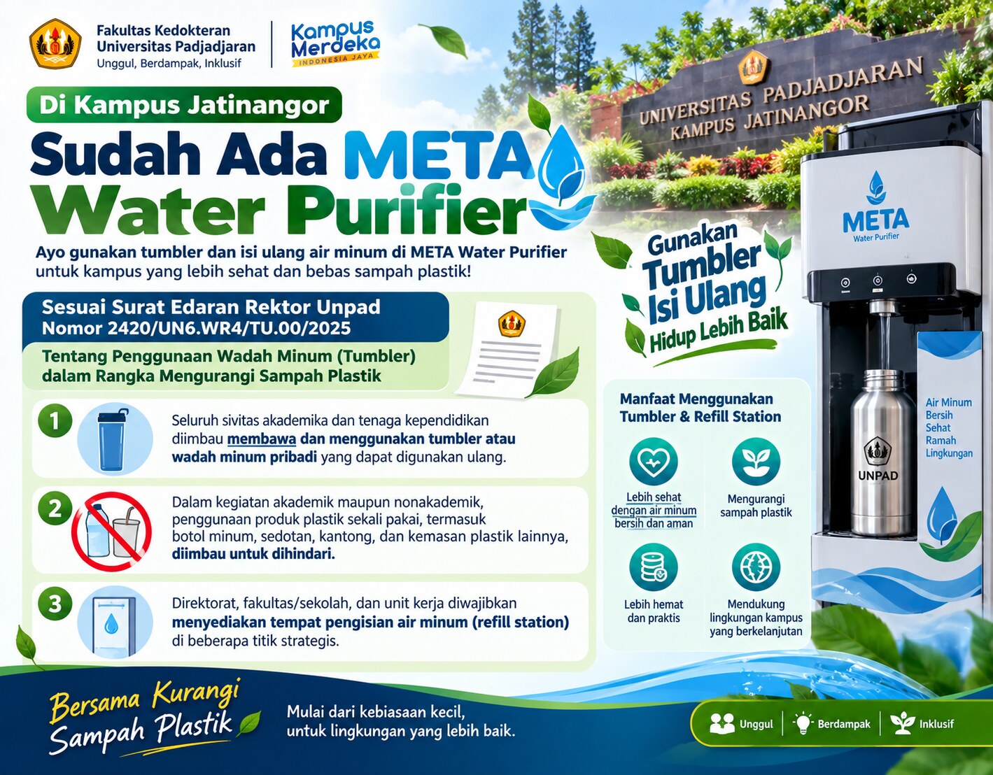 META Water Purifier Kampus Jatinangor FK Unpad META Water Purifier di Kampus Jatinangor FK Unpad