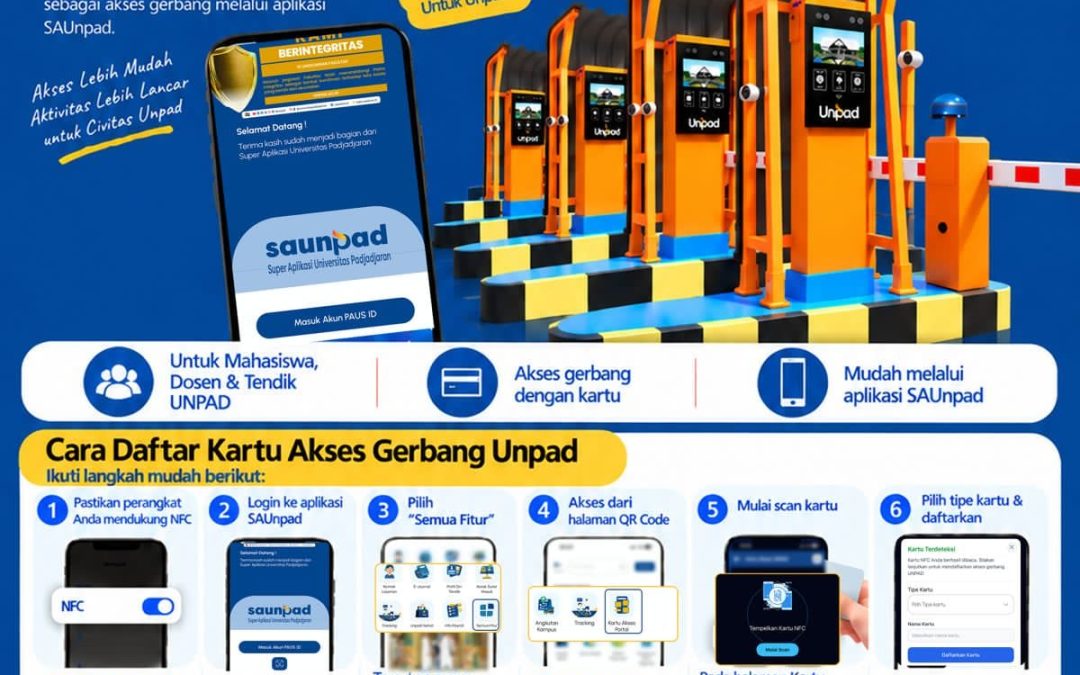 SAUNPAD Hadirkan Kemudahan Pendaftaran Kartu Akses Gerbang Unpad bagi Mahasiswa, Dosen, dan Tenaga Kependidikan
